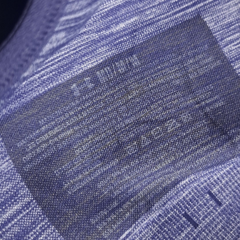 Under Armour‎ UA MEDIUM Seamless Cross Back Sports Bra Streaky Heather Blue - Picture 3 of 5